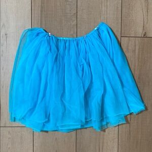 Blue Tulle Tutu Skirt – Elastic Waist Halloween Costume, Dance, Cosplay